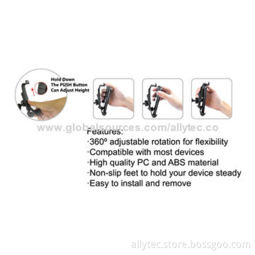 Suction Stands for iPhone, Samsung and Other Smartphones, with High-quality PC and ABS Materials